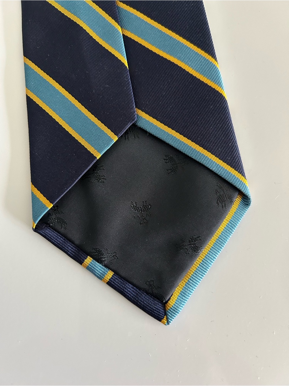 Brooks Brothers Makers Silk Made in USA Blue Strip Tie - Picture 3 of 3